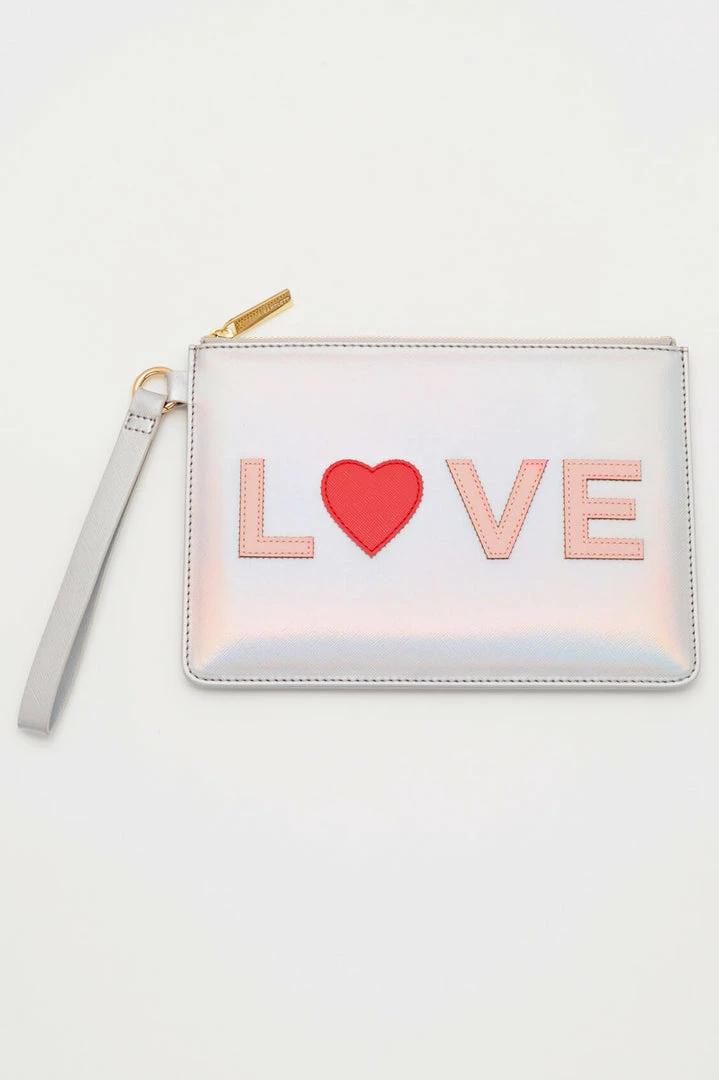 Estella Bartlett Love Applique Medium Pouch Sale 1 Estella Bartlett Love Applique Medium Pouch Sale