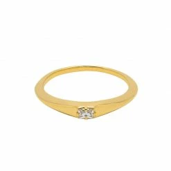 Estella Bartlett Slim Baguette CZ Ring