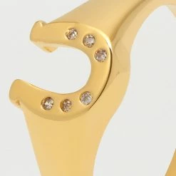 Estella Bartlett CZ Lucky Horseshoe Signet Ring Sale