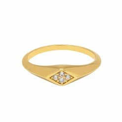 Estella Bartlett Sale CZ Signet Ring