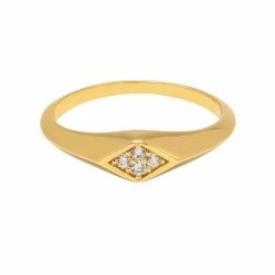 Estella Bartlett Sale CZ Signet Ring