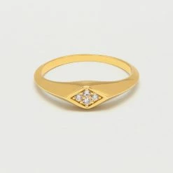 Estella Bartlett Sale CZ Signet Ring