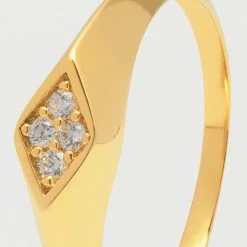 Estella Bartlett Sale CZ Signet Ring