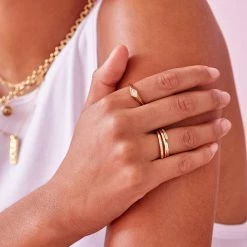 Estella Bartlett Sale CZ Signet Ring