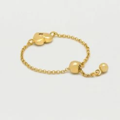 Estella Bartlett Sale Mini Heart CZ Adjustable Chain Ring