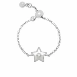 Estella Bartlett Mini Star CZ Adjustable Chain Ring