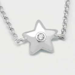 Estella Bartlett Mini Star CZ Adjustable Chain Ring