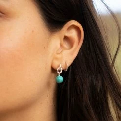 Estella Bartlett Sale Gemstone Drop Hoop Earrings