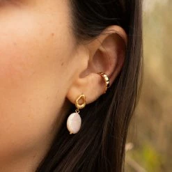 Estella Bartlett Organic Pearl Drop Earrings Jewellery