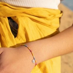 Estella Bartlett Jewellery Beaded Rainbow Sun Charm Louise Bracelet