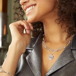 Estella Bartlett Sale Double Charm Disc And T-Bar Necklace
